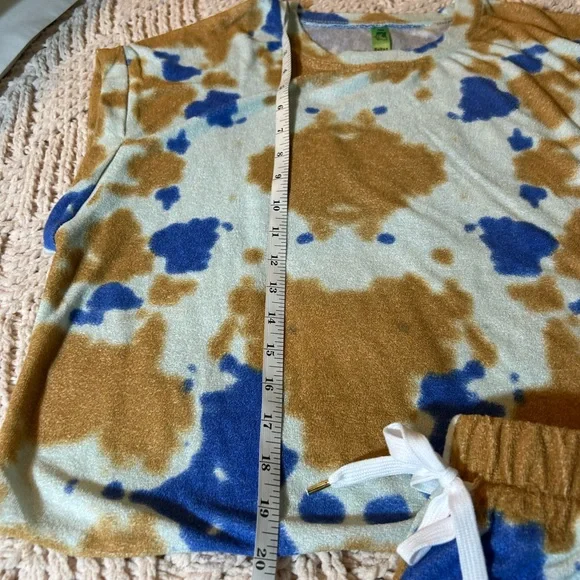 Honeydew Intimates Blue and Tan Pajama Shorts Set 🆕 - Picture 8 of 11